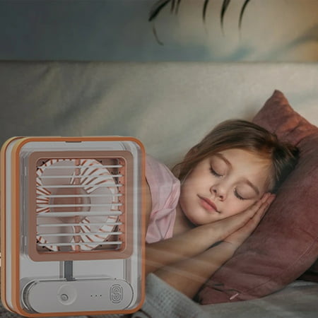

USB Rechargeable Small Ceiling Fan Portable Outdoor Indoor Hanging Fan Desktop Night Multi-Function Fan