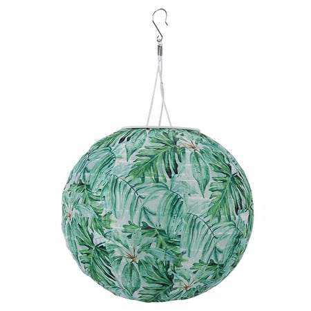 

TBOLINE 8 inch LED Solar Lantern Waterproof Pendant for Decoration (Large Leaf C)