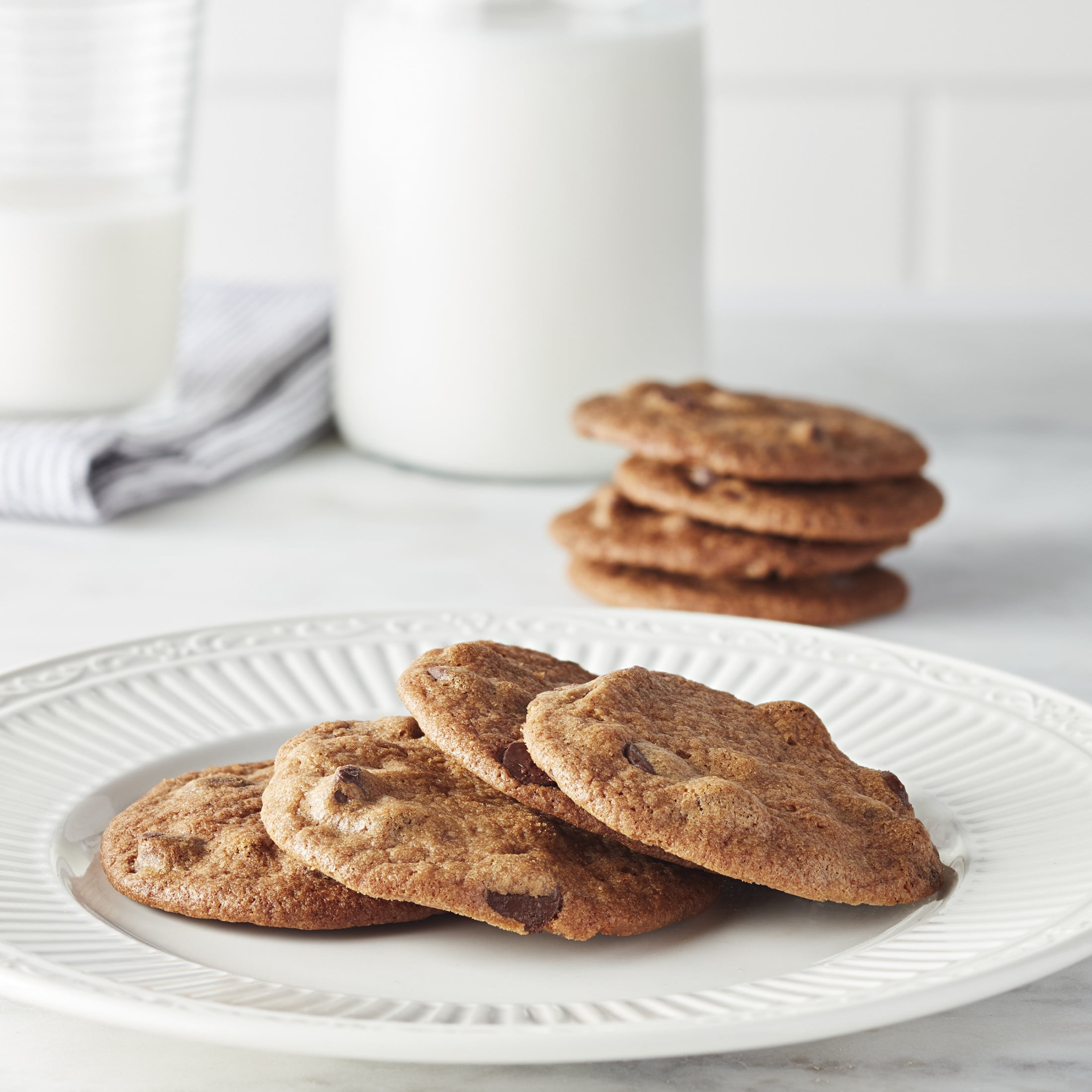 (2 pack) Tate's Bake Shop Mint Chocolate Chip Cookies, 6.5 oz