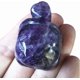 thumbnail image 1 of 1 pieza de cristales de amatista natural y piedras curativas de tortuga, 1,5 pulgadas, figuras de piedras preciosas de bolsillo Reiki, decoración de habitación, piedras preciosas, 1 of 4