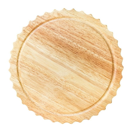 Fiocias Wood Cutting Board Serving Board Tray Large for Baking Homemade Pizza with Juice