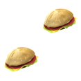 thumbnail image 1 of Toystoory Halloween Hamburger Hat Clothing Accessory Women Adornment Prop Costume Supplies Men Interesting Hats Headwear Party Caps 30.0x30.0x5.0cm 2piezas Toystoory CBP582460, 1 of 5