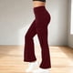 thumbnail image 4 of Pincandy Women's Solid Color High Waist Flared Yoga Pants - with Pockets, Casual Fit for Yoga & Daily Wear, 4 of 7
