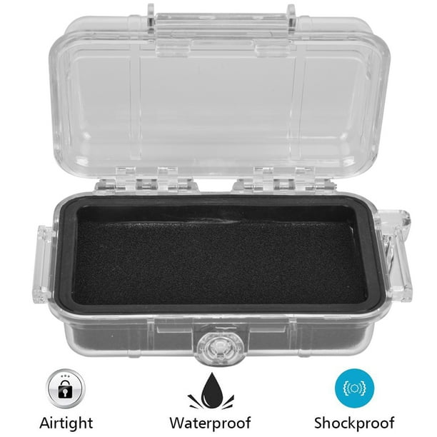 Waterproof Storage Case, Sealed Storage Box Shockproof Waterproof Container  For Phones Wallet Tools Keys Outdoor Storage 