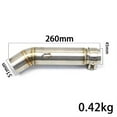 thumbnail image 2 of Exhaust Full System Modified Middle Link Pipe Motorcycle Stainless Steel Connecting Tube Slip On For CB600 CB600F, 2 of 7