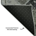 thumbnail image 5 of Addison Rugs Mayfield Premium Machine Washable Transitional Modern Pewter Rectangle Rug, 3' x 5', 5 of 7