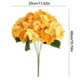 Hxoliqit,Fake Flower Bouquet Florals 13'' Silk Hydrangea With Long