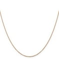 thumbnail image 6 of Auriga Fine Jewelry 14K Rose Gold 1.1mm Flat Cable Chain Necklace 16inch for Women, 6 of 6