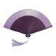 thumbnail image 1 of Abanico plegable, novedoso y ligero de bambú, ideal para festivales, fiestas, bailes y bodas. Violeta, 1 of 9