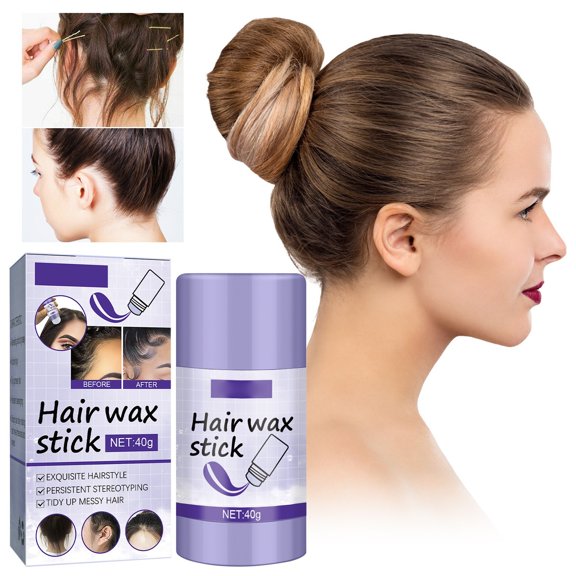 Hair Wax Stick,Wax Stick for Hair Flyaways,Slick Stick for Hair, Non-Greasy Styling Hair Pomade Stick,Hair Accessories Broken Hair Finishing Hair Wax Stick Styling Broken Hair