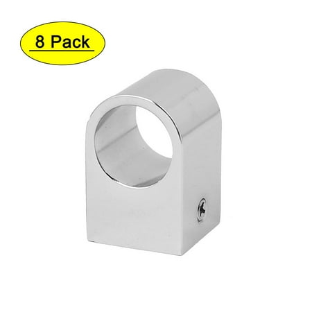 

16.5mm Diameter Metal Wall Mounted Pipe Rod Curtain Clothes Lever Bracket 8pcs