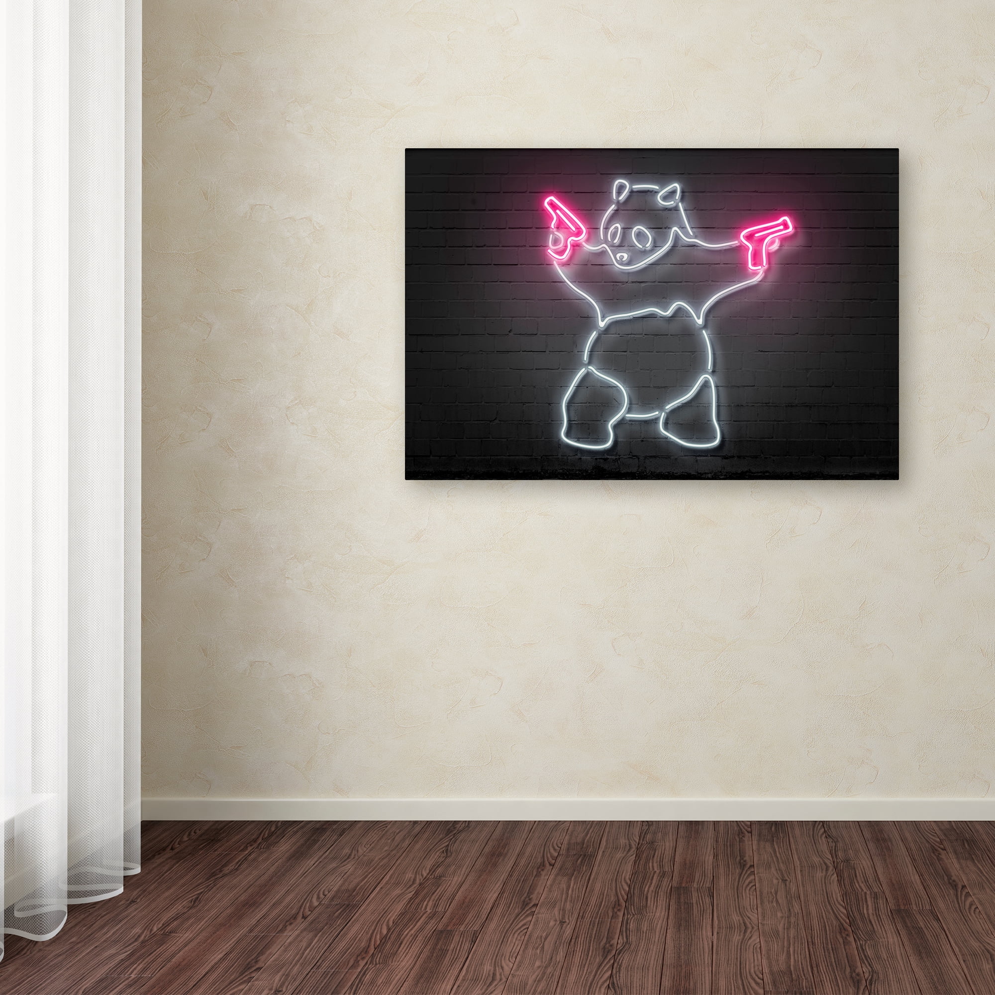 Trademark Fine Art 'Panda' Canvas Art by Octavian Mielu