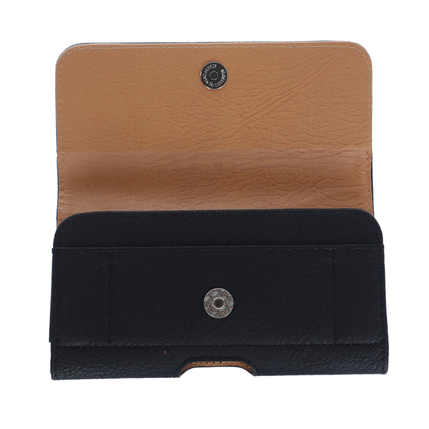 EVO Horizontal Texture Leather Protective Pouch 5.5 Inch - Black
