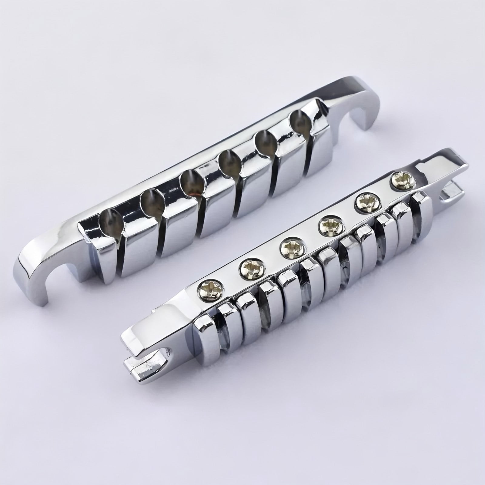 Guitar Bridge Tailpiece Top String Individual Saddles Electric Guitars Replacement Parts Easy to Install