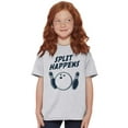 thumbnail image 4 of Split Happens Bowling League Nerd Crewneck T Shirts Boy Girl Teen Brisco Brands M, 4 of 6