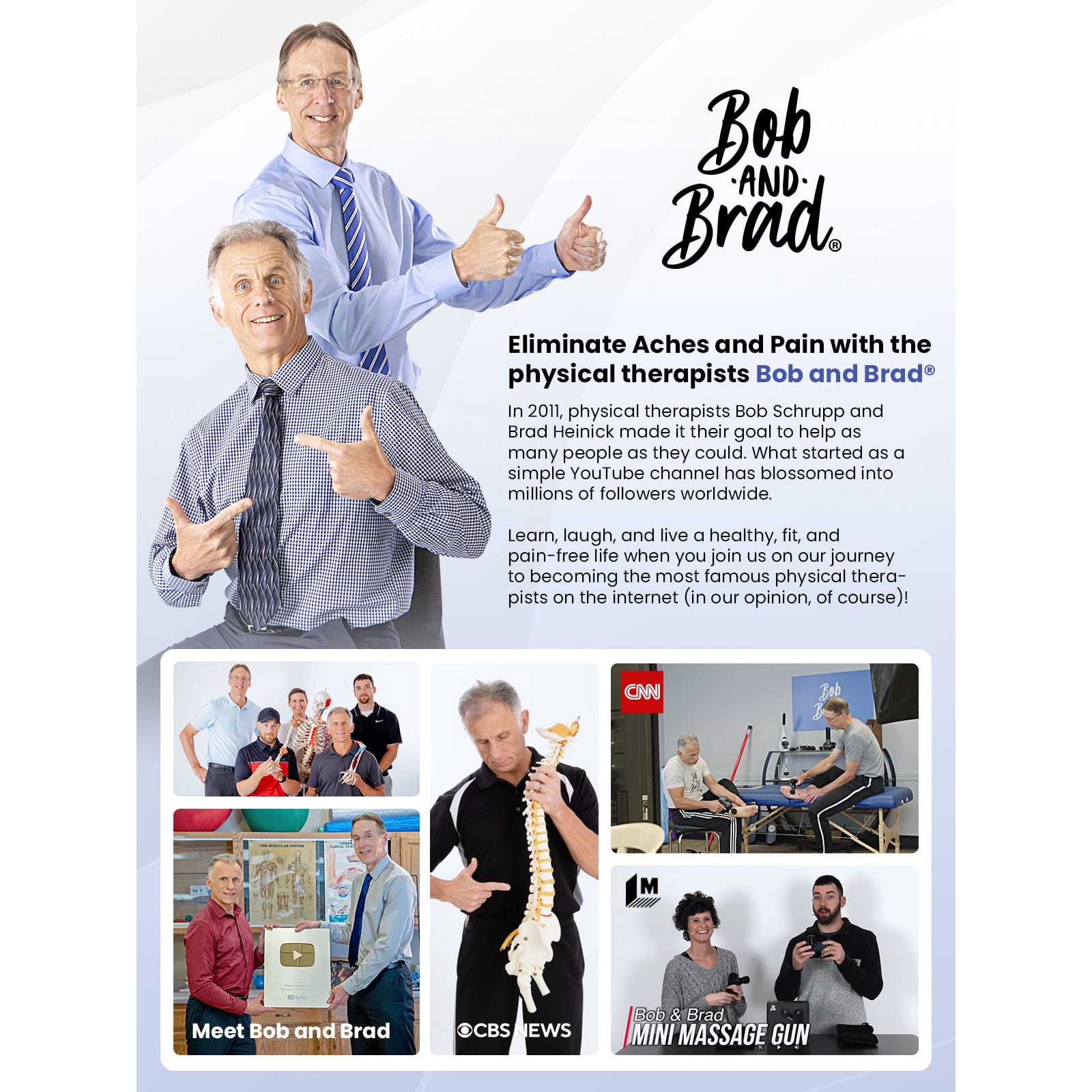 Bob and Brad Blue Mini Massage Gun Deep Tissue | Bob and Brad Q2 Fascia Gun Percussion Handheld Massager for Body Muscle Relief