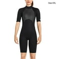 thumbnail image 3 of Greeniant Traje de buceo cálido de alta eficiencia a prueba de frío de nailon estilo de manga corta trajes de baño transpirables traje de neopreno Deportes acuáticos Mujer Negro XXL Greeniant OD020693-12, 3 of 6