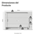 thumbnail image 3 of Centro de Entretenimiento Para Tv Madesa Alfa Hasta 60'' Blanco, 3 of 8
