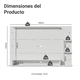thumbnail image 3 of Centro de Entretenimiento Para Tv Madesa Alfa Hasta 60'' Blanco, 3 of 8