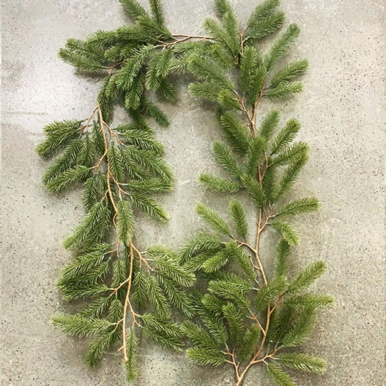  DearHouse 6Ft Artificial Pine Christmas Garland Winter Greenery  Garland for Holiday Season Mantel Fireplace Table Runner Centerpiece Décor  (Green) : Home & Kitchen