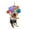 Multi-color-a, variant on PAVEOS Balloons Decoration on Clearance Car Cute Dog Hanging Ornament with-hanging Ornament Decors 2D Effect Multi-color-z
