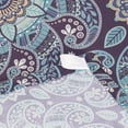 thumbnail image 7 of Foral Paisley Print Tapestry Wall Hanging Tapestries Happy Colorful Hippie Psychedelic Art Polyester Carpet Wall Decorative for Living Room Bedroom 60x51inch, 7 of 7
