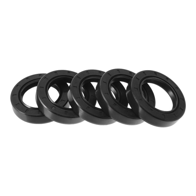 Sello de aceite universal TC de labios dobles con resorte de acero, sello de eje rotativo de alta presión, goma NBR negra, 5 piezas 38x58x12mm