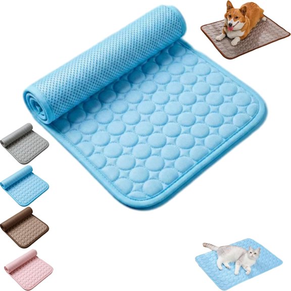 GASYLLDog Mat,Cooling Mat Upgraded Version, Self-Cooling Pet Mat, Washable Portable Coolings Pad for Dogs Cats, Ice Silk Self Cooling Foldables Mat