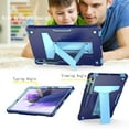 thumbnail image 4 of Epicgadget Case for Samsung Galaxy Tab S8 11" SM-X700 / SM-T706 (2022) - Hybrid Case Cover with Kickstand for Samsung Tablet Galaxy Tab S8 11 Inch Display 2022 Released (Navy Blue/Light Blue), 4 of 5