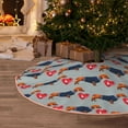 thumbnail image 6 of KLL Dachshund Dog Heart Christmas Tree Skirt 30" ,Party Decorations Farmhouse for Christmas Decorations Holiday Party, 6 of 6