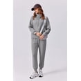 thumbnail image 4 of Weardear Women 2 Piece Sets Long Sleeve Tracksuit Fall Travel Outfits Joggers Sets Half Zip Sweatsuit Matching Set, 4 of 7