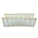 thumbnail image 2 of Caja de almacenamiento para armario de camisetas, leggings y jeans, organizador de cajones con cajas de ropa plegables y divisor de pantalones, beige, 7 rejillas, 2 of 8