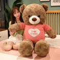 thumbnail image 2 of Oso de peluche de alta calidad, 4 colores, suéter de amor, animales de peluche, juguetes de peluche, muñeca, amantes, bebé, regalo de Navidad, 2 of 5
