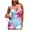 Light Blue-04, variant on Women Tankini Swimsuit Set Floral Print Drawstring Tummy Control Push Up V Neck Swimsuit And Shorts