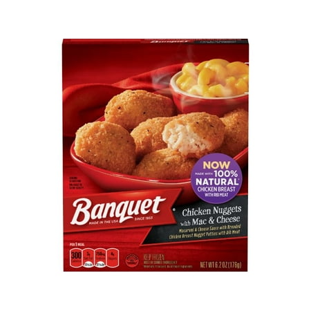 Banquet Basic Chicken Nuggets with Mac and Cheese Meal 6.2oz (PACK OF (Best Way To Reheat Chicken Nuggets)