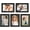 Black, variant on 5PCS Magnetic Photo Frames, Refrigerator Magnets Hold 3.5x5 Inches Picture for Home Office School Lock Storage