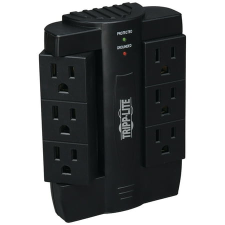 Swivel6 Surge Suppressor - Tripp Lite SWIVEL6 Direct Plug-in Surge Protector With 6 Rotatable Outlets (1,500 Joules) & Tripp Lite SK3-0 Direct Plug-in 3-Outlet Surge Protector