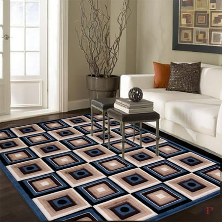 Handcraft Rugs Geometric Square Design High Quality Contemporary
