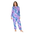 thumbnail image 4 of joogoo Tie Dye Purple-p6 Unisex Adults Onesies Pajamas Jumpsuits L, 4 of 7