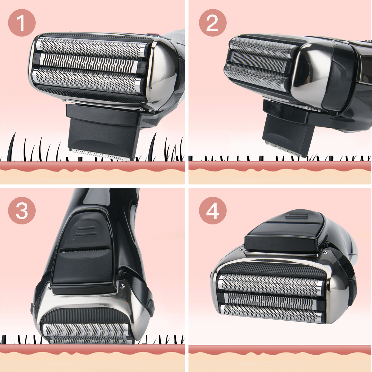 Pritech Electric Razor for Men, Cordless Rechargeable photo 2