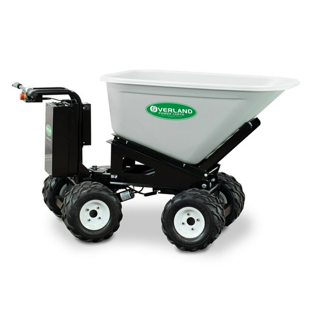 Overland Electric Wheelbarrow 10 cu. ft. with 4WD, Power Dump and