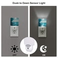 thumbnail image 3 of Salouo Turquoise Ocean Reflection for Night Lights Plug into Wall 1 Pack, 0.5W Plug in Night Light with Dusk-to-Dawn Light Sensor LED Nightlight for Bathroom, Adult, Hallway-EU, 3 of 7