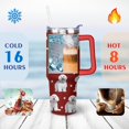 thumbnail image 4 of Stylish Dog Pattern Travel Mug - 40oz Leakproof Tumbler with Straw & Handle - Ideal Gift for Women Who Love Puppies, 4 of 7