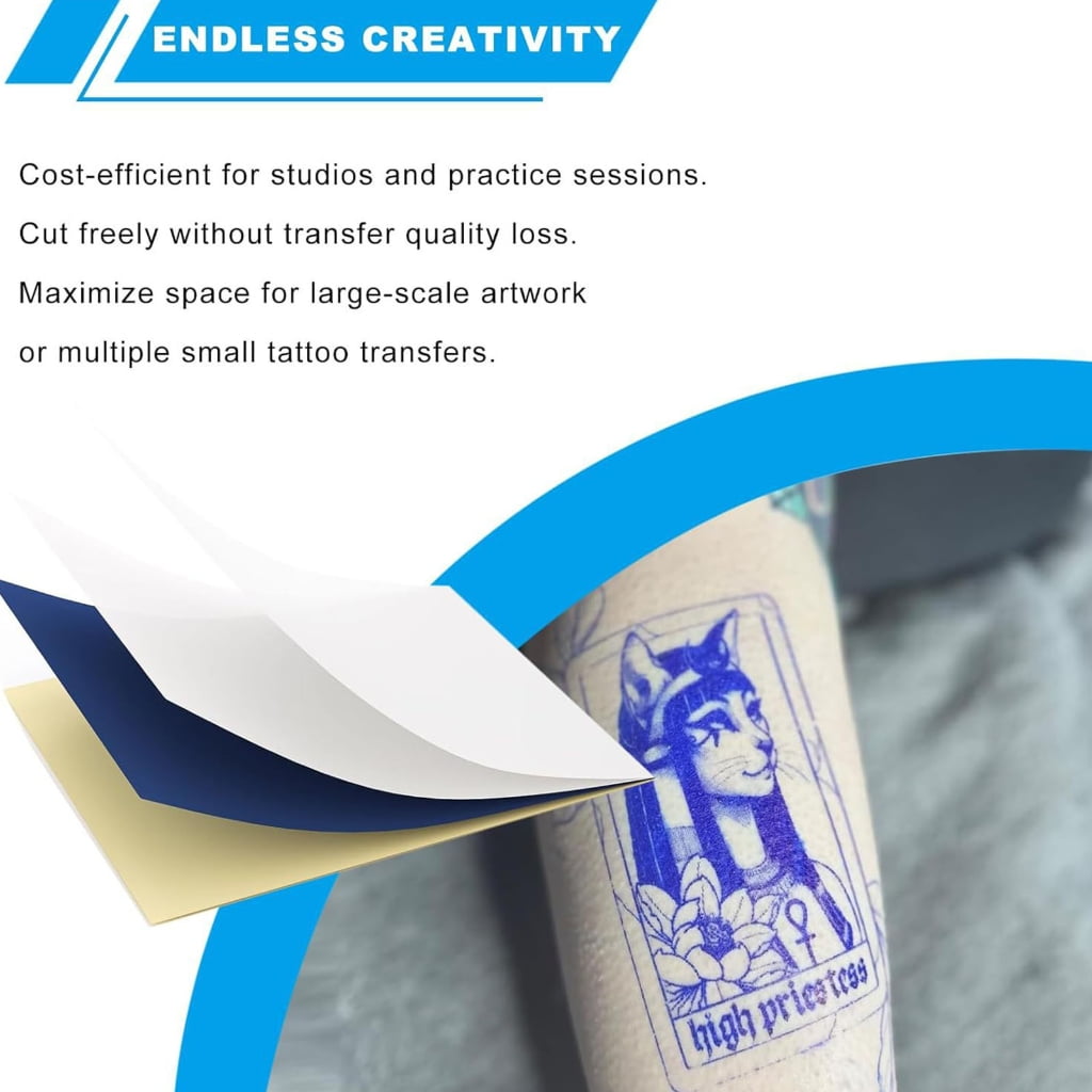 Pack of 100sheet Tattooing Transfer Paper for Thermal Transfer Tracing Designs