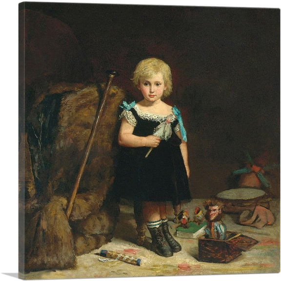 ARTCANVAS Portrait Alfred Auguste Frederic Victor Labatt De Lambert Canvas Art Print by Jean Beraud - Size: 18" x 18" (0.75" Deep)