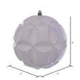 thumbnail image 2 of Vickerman 6" White Matte Clover Ball Ornament, 2 per Bag, 2 of 3