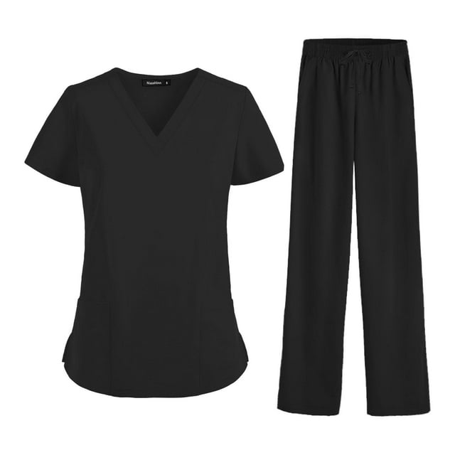 Conjunto de trabajo para mujer, ropa de trabajo transpirable, monos de trabajo, blusas y pantalones. S
