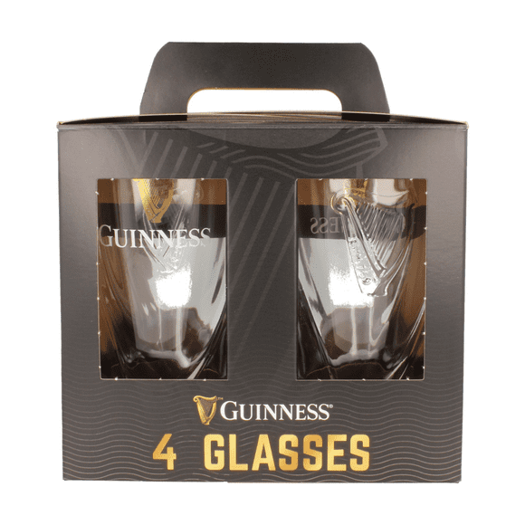 Guinness - Embossed Glasses (18 oz) (4-Pack)