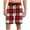 Red, variant on Mens Shorts Drawstring Elastic Waist Plaid Pocket Sleep Shorts Casual Lounge Bermuda Shorts Red XXXL