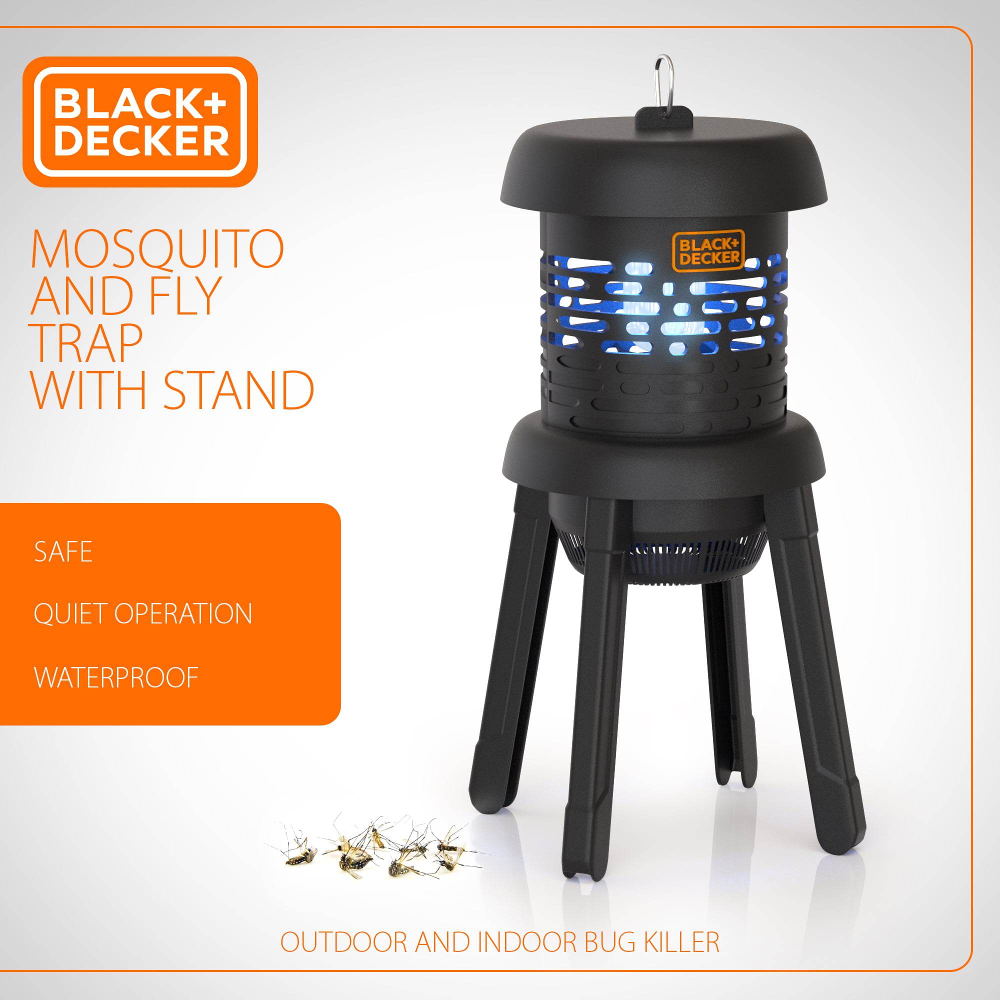Black + Decker Bug Zapper- Mosquito Repellent Outdoor & Fly Traps for  Indoors- Mosquito Zapper & Fly Killer- Gnat & Moth Traps for Home, Deck,  Garden, Patio & More 